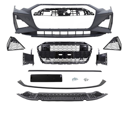 Frontstoßstange und Grill grundiert passend für Audi A6 C8 (4A) 2019-2023