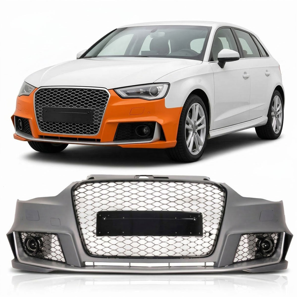 Frontstoßstange & schwarzer Grill PDC SRA passend für Audi A3 8V 2012-2016