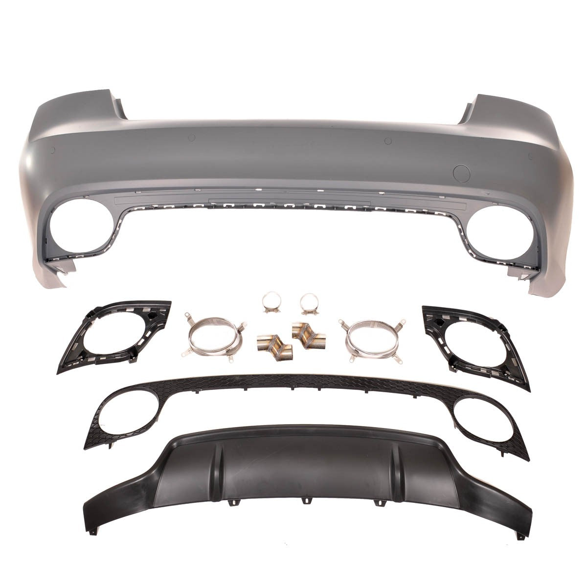 Heckstoßstange mit PDC & Diffusor passend für Audi A5 8T Coupé Cabrio 2007-2011
