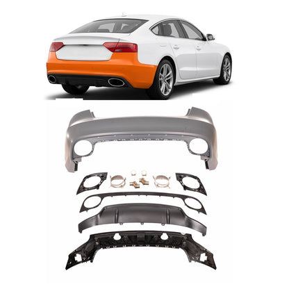 Heckstoßstange mit PDC und Diffusor passend für Audi A5 8T Sportback 2009-2017