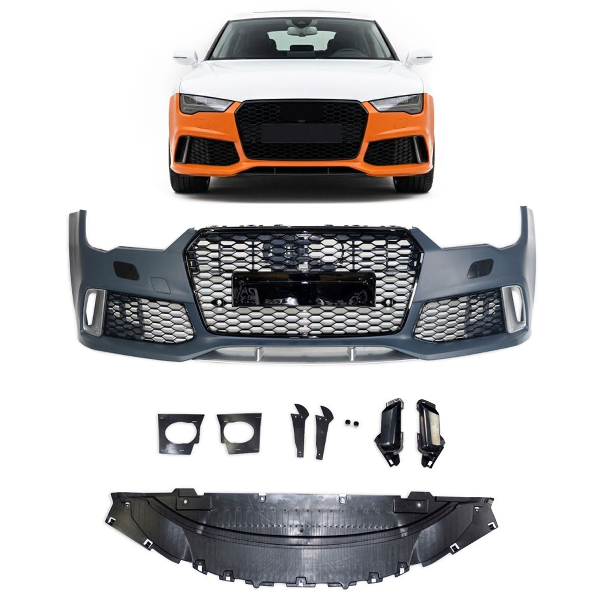 Frontstoßstange und Grill passend für Audi A7 (4G) Sportback 2015-2019