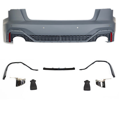 Sport Heckstoßstange mit Diffusor & Rohren passend für Audi A7 (4K) 2019-2023