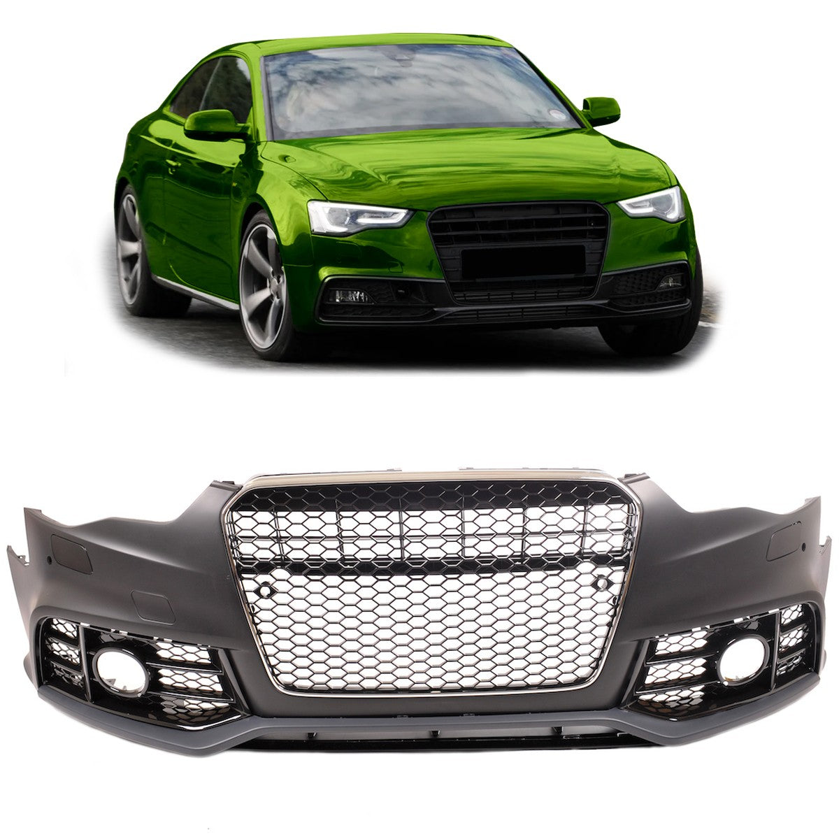 Frontstoßstangenkit mit Kühlergrill passend für Audi A5 8T Facelift 2013-2016