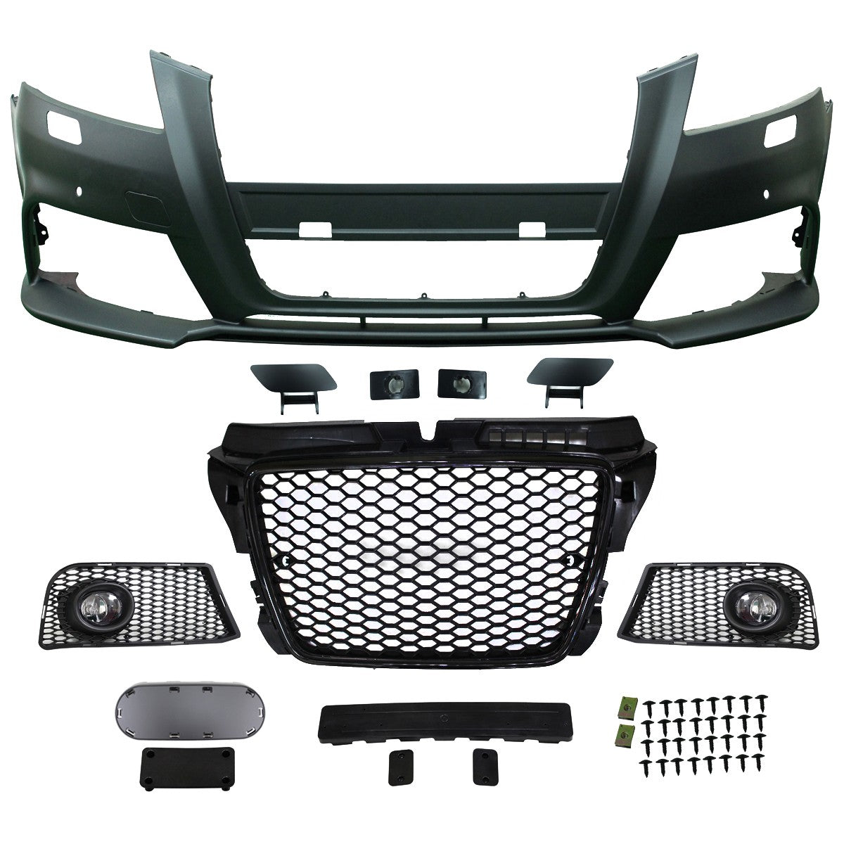Frontstoßstange mit Kühlergrill & Nebelscheinwerfer passend für Audi A3 8P 2008-2012