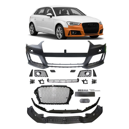 Frontstoßstange mit Kühlergrill & Nebelscheinwerfer passend für Audi A3 8V 2012-2015