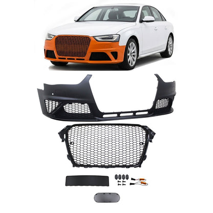 Frontstoßstange mit Kühlergrill PDC SRA passend für Audi A4 B8 Facelift 2011-2015