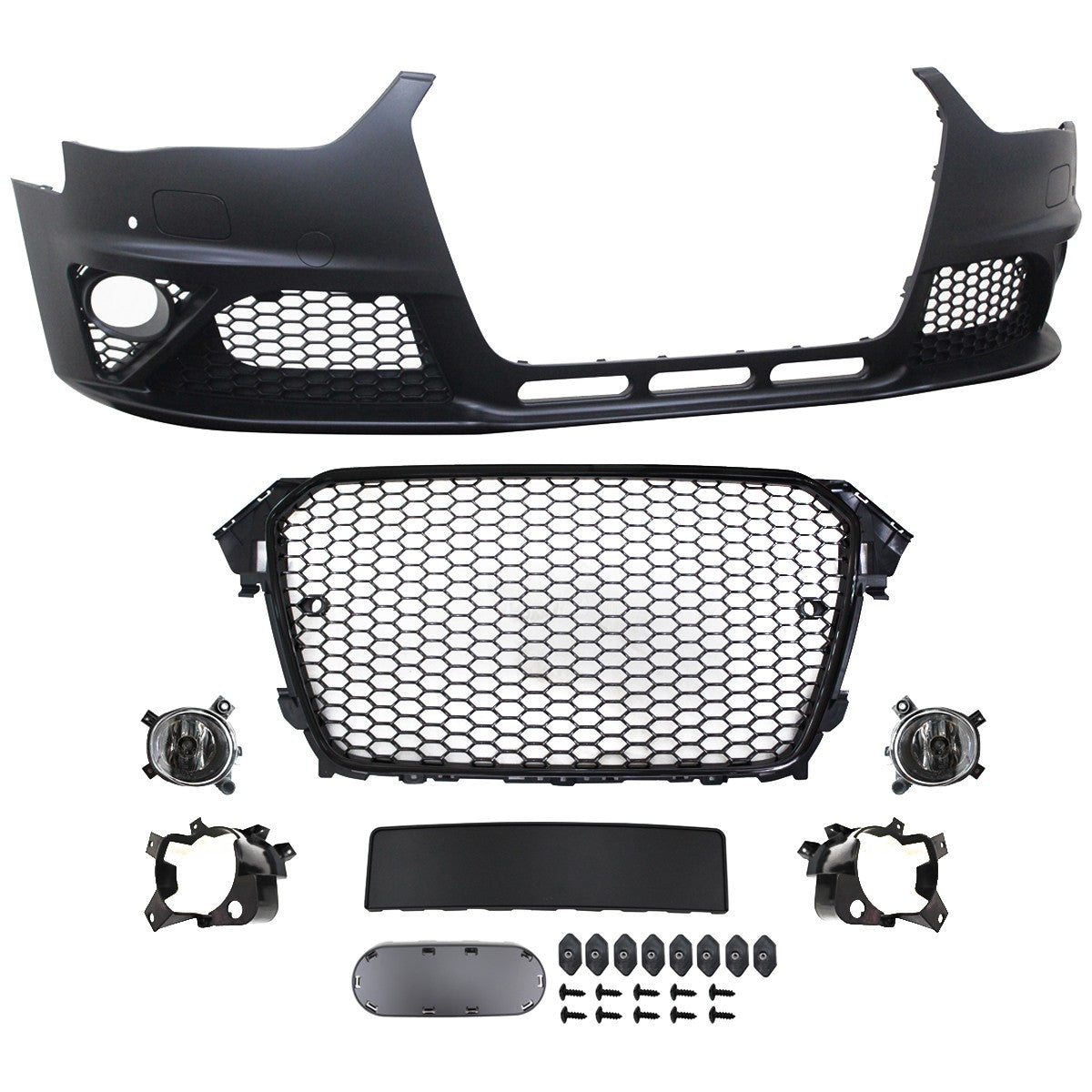 Frontstoßstange mit Kühlergrill Nebelscheinwerfer PDC SRA passend für Audi A4 B8 2011-2015