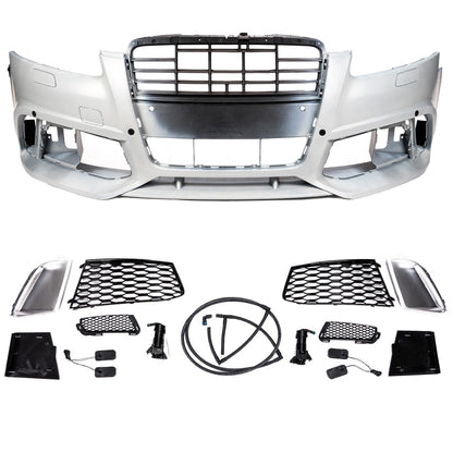 Frontstoßstange mit Grill PDC SRA passend für Audi A6 C6 4F 2004-2011