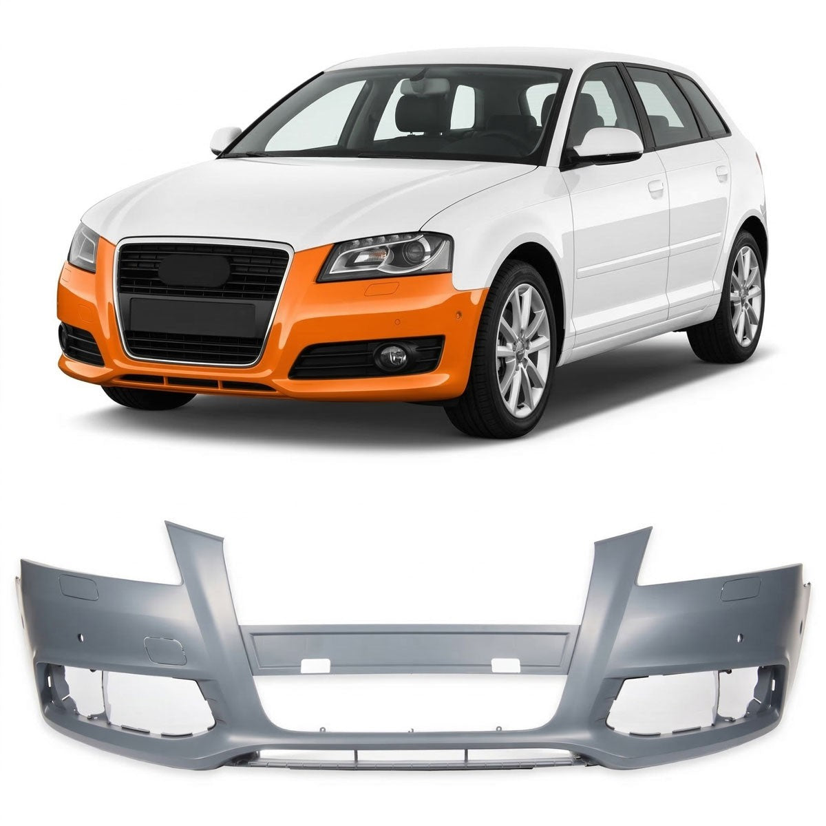 Frontstoßstange SRA PDC passend für Audi A3 8P 2008-2013