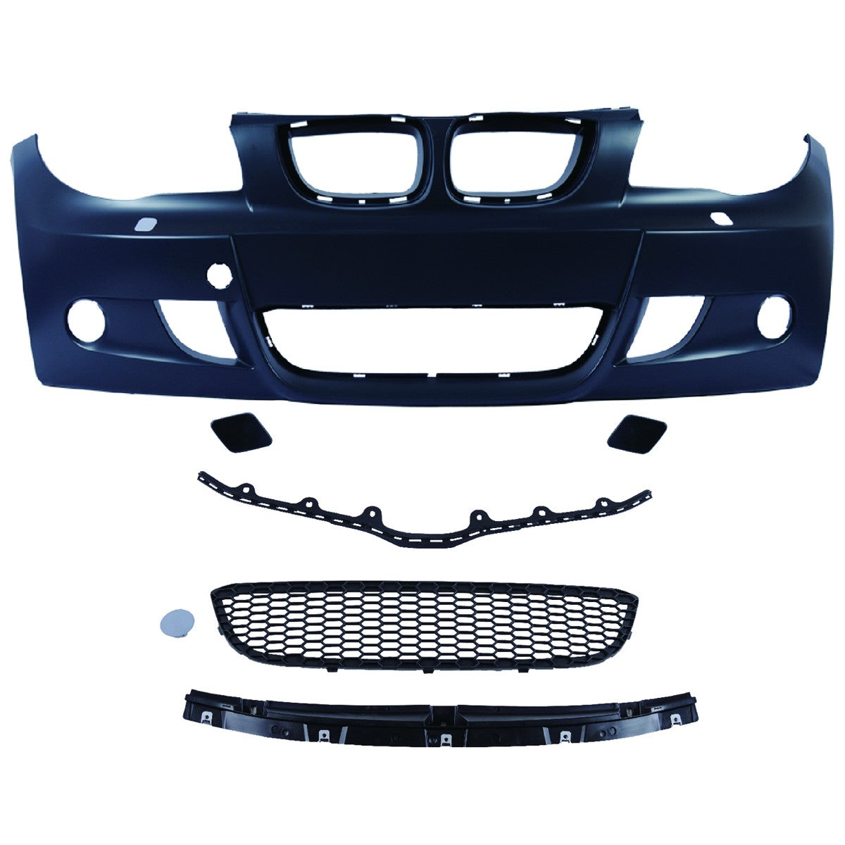 Frontstoßstange mit SRA passend für BMW 1er (E81 E87 E82 E88) 2004-2013