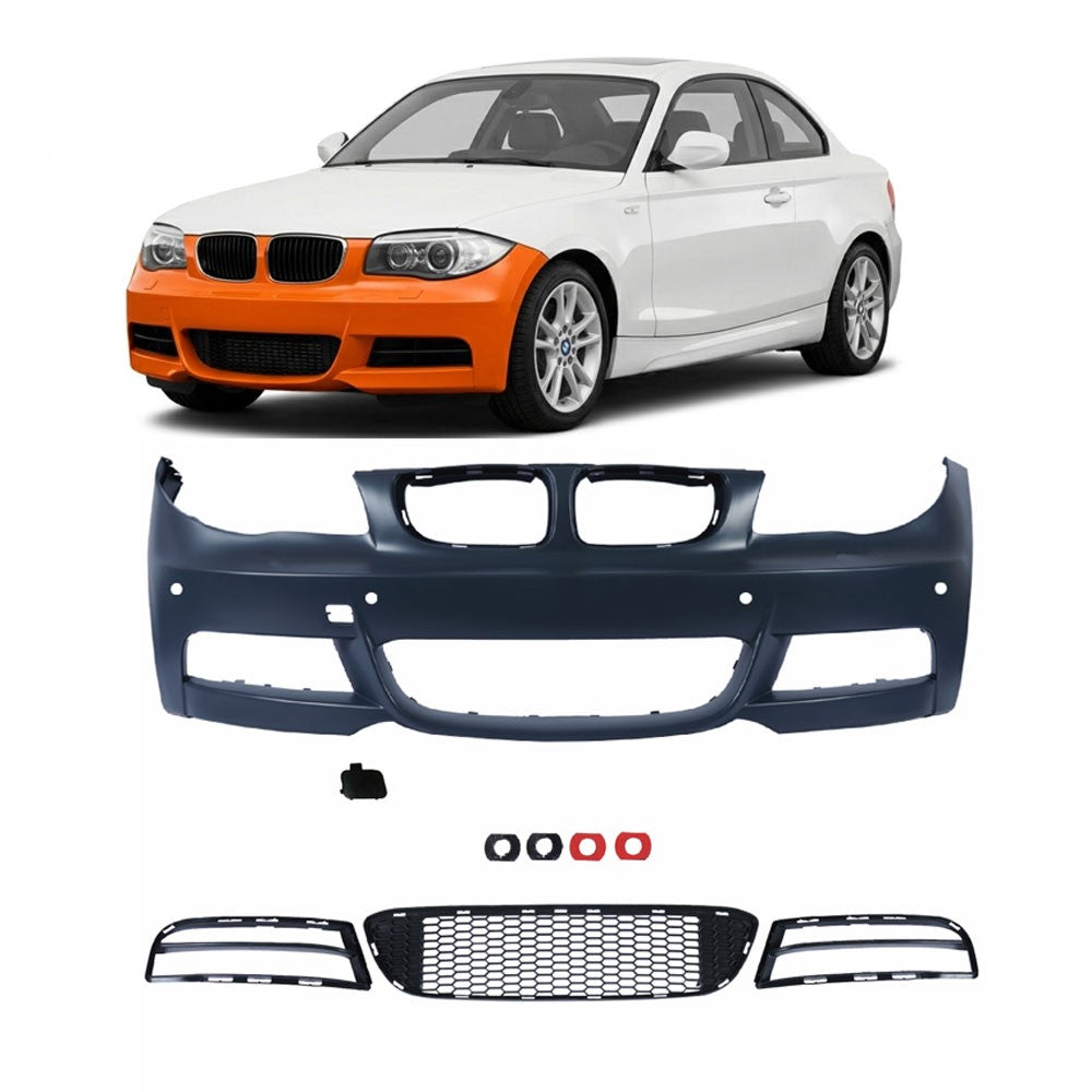 Sportfrontstoßstange mit SRA passend für BMW 1er (E81 E82 E87 E88) 2004-2013
