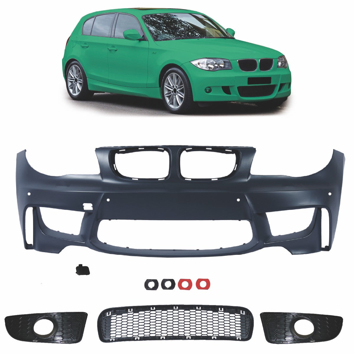 Sport Frontstoßstange mit PDC passend für BMW 1er E81 E82 E87 E88 2004-2013