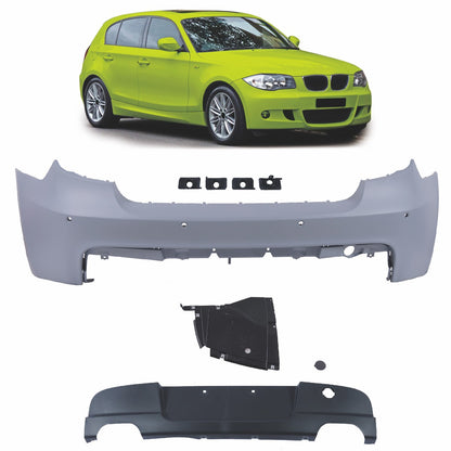 Heckstoßstange Quad Auspuff passend für BMW 1er E81 E87 2004-2011