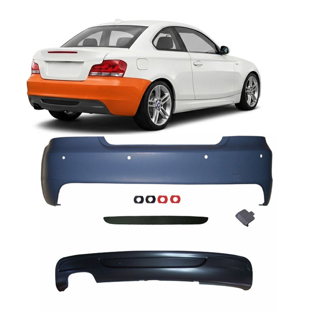Heckstoßstange mit PDC Diffusor passend für BMW 1er E82 E88 2007-2013