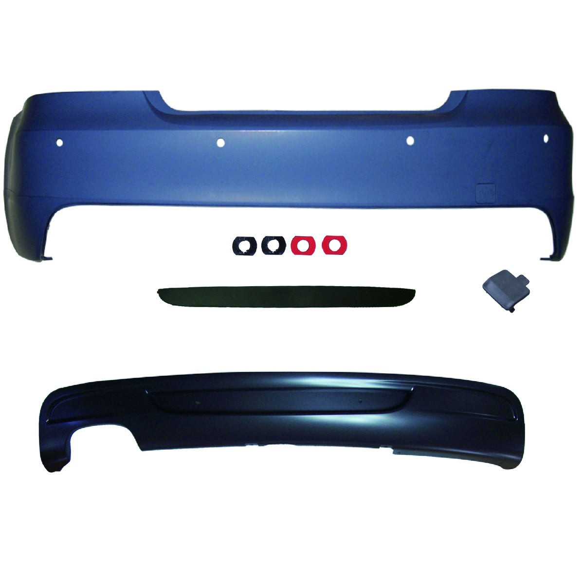 Heckstoßstange mit PDC Diffusor passend für BMW 1er E82 E88 2007-2013