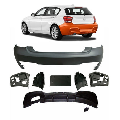 Heckstoßstange und Diffusor passend für BMW 1er F20 F21 Hatchback 2011-2015