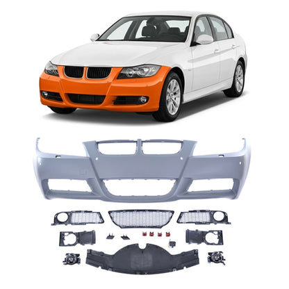 Frontstoßstange mit PDC SRA Nebelscheinwerfern passend für BMW 3er E90 E91 2005-2008