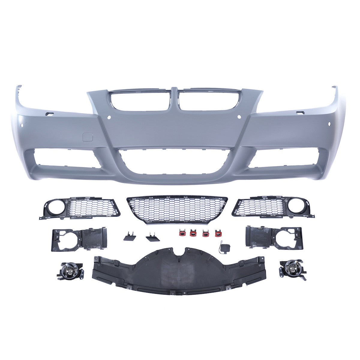Frontstoßstange mit PDC SRA Nebelscheinwerfern passend für BMW 3er E90 E91 2005-2008