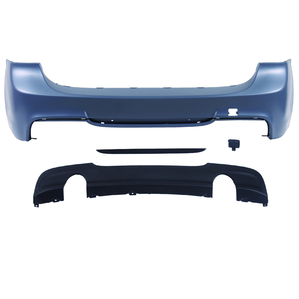 Heckstoßstange mit Diffusor passend für BMW 3er E91 Touring 2008-2011