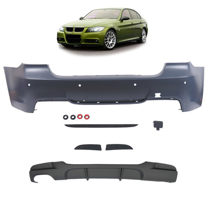 Heckstoßstange mit Diffusor passend für BMW 3er E90 Limousine 2005-2011