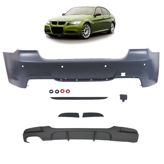 Heckstoßstange mit Diffusor passend für BMW 3er E90 Limousine 2005-2011
