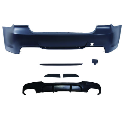 Sport Heckstoßstange mit Diffusor passend für BMW 3 (E90) Limousine 2005-2011