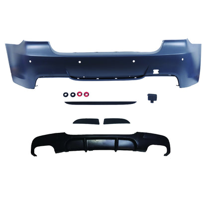 Sport Heckstoßstange mit PDC & Diffusor passend für BMW 3er (E90) 2005-2011
