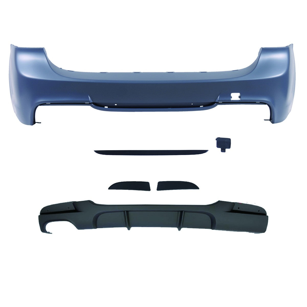 Heckstoßstange mit Diffusor passend für BMW 3er E91 Touring 2005-2011