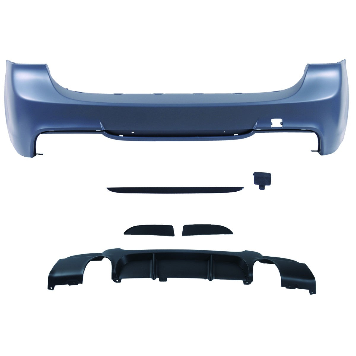 Heckstoßstange mit Diffusor passend für BMW 3er E91 Touring 2005-2012