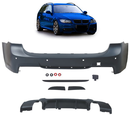 Heckstoßstange mit Diffusor passend für BMW 3er E91 Touring 2005-2011