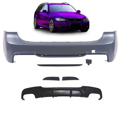 Heckstoßstange mit Diffusor passend für BMW 3er E91 Touring 2005-2011