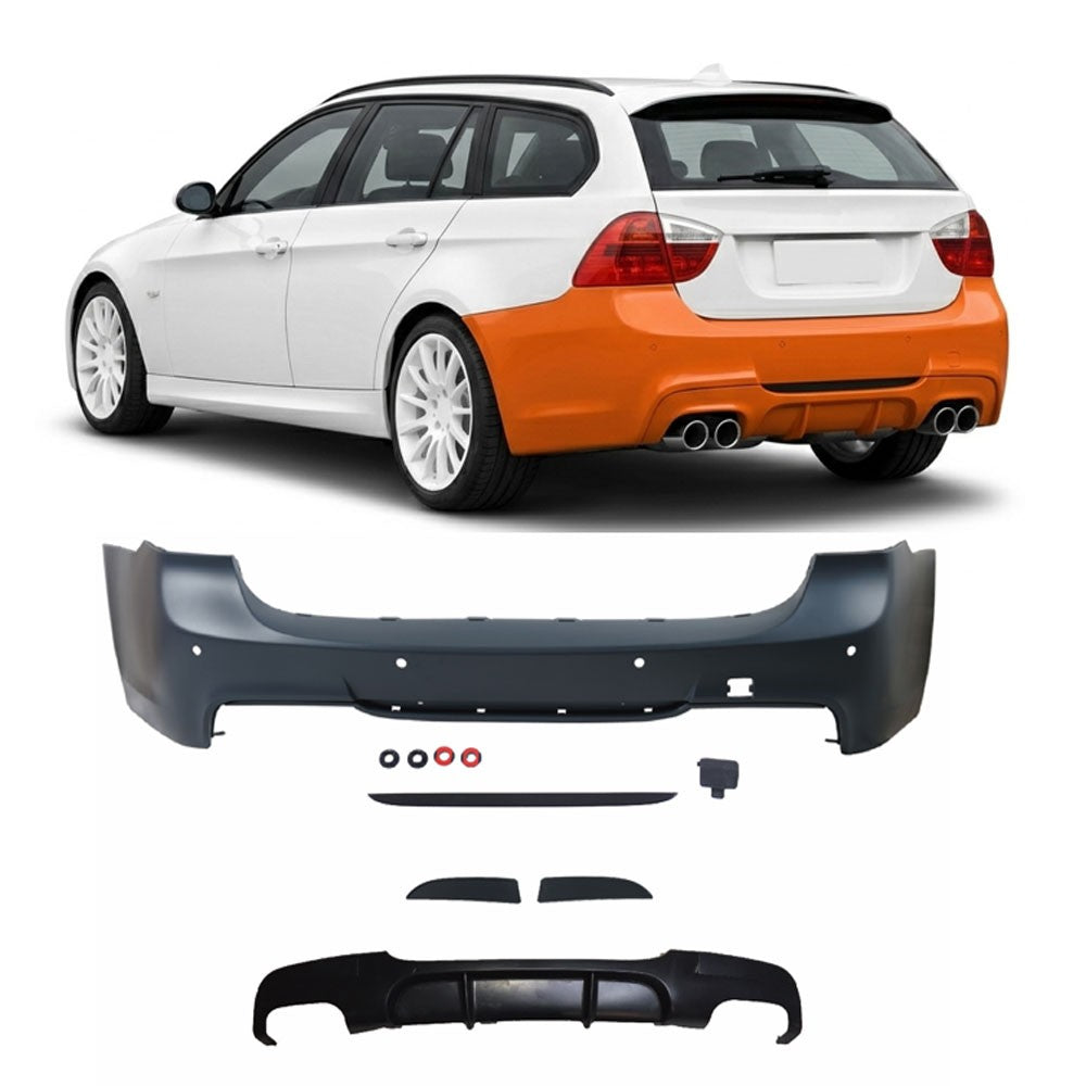 Heckstoßstange mit Diffusor passend für BMW 3 (E91) Touring 2005-2012