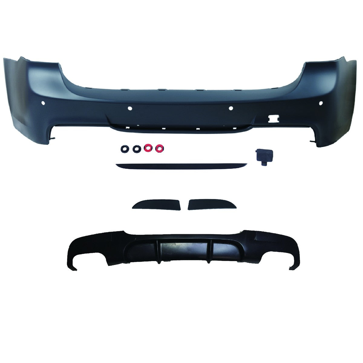 Heckstoßstange mit Diffusor passend für BMW 3 (E91) Touring 2005-2012