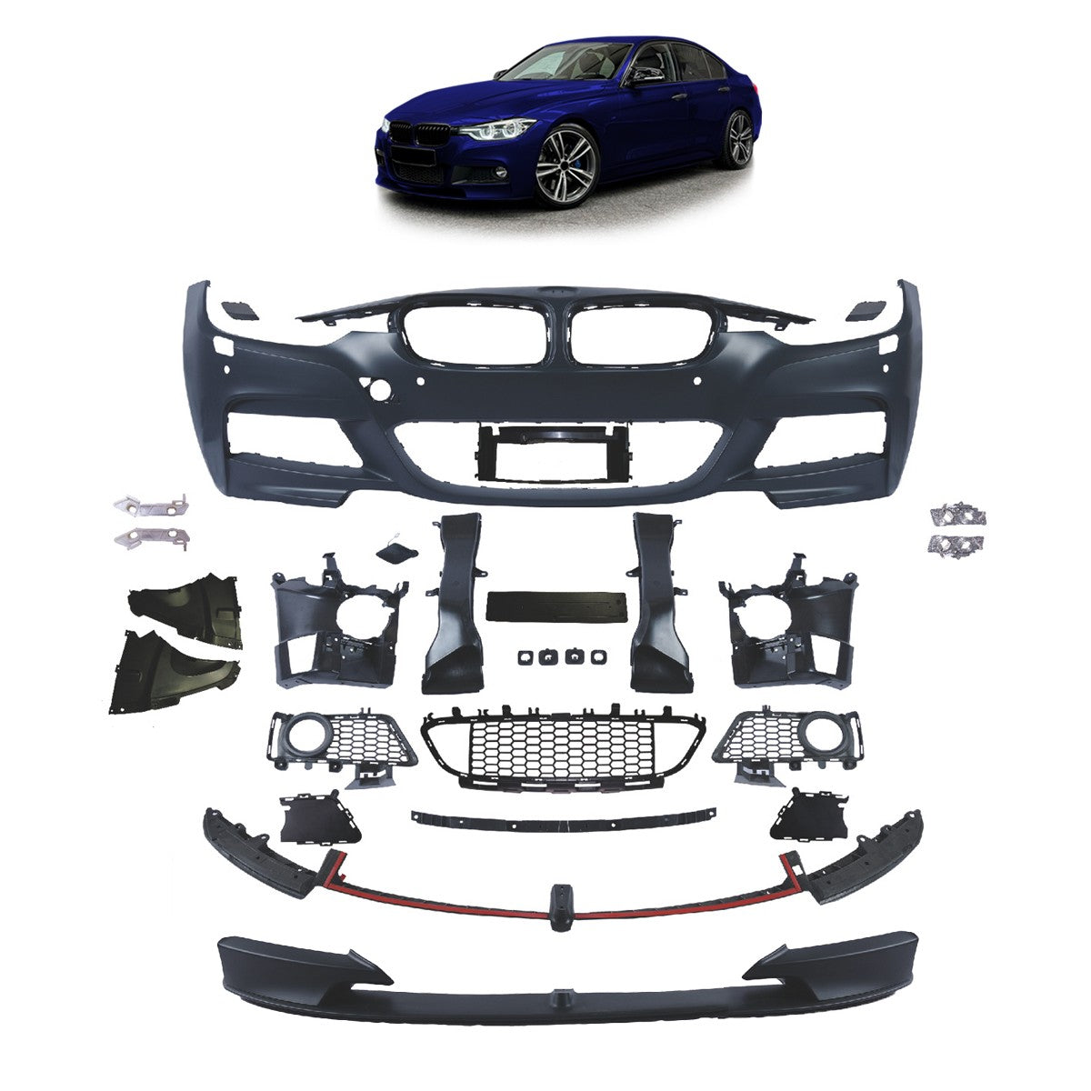 Sportfrontstoßstange PDC SRA passend für BMW 3er F30 F31 2011-2015
