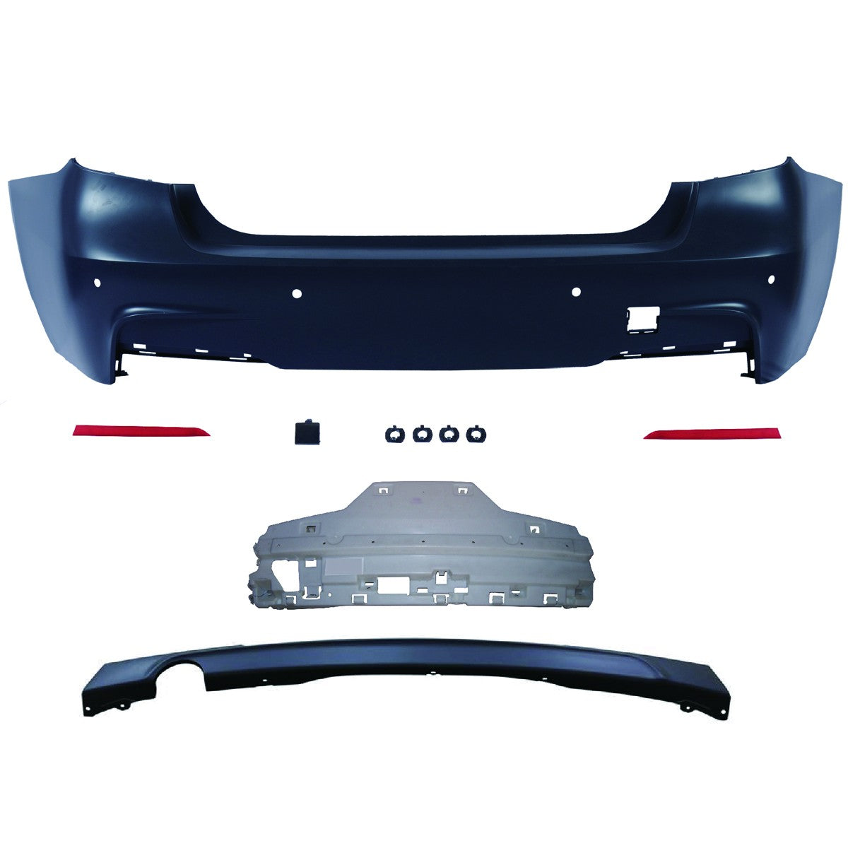 Heckstoßstange mit Diffusor passend für BMW 3er F30 2011-2018