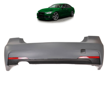 Sport Heckstoßstange mit Diffusor passend für BMW 3 (F30) Limousine 2011-2018