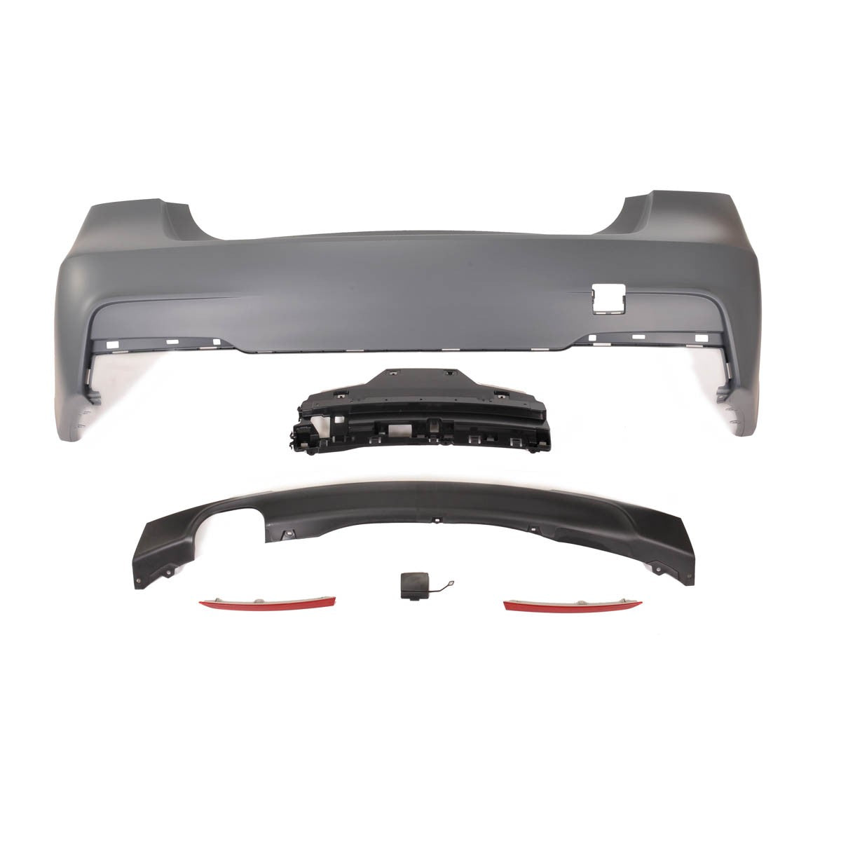 Sport Heckstoßstange mit Diffusor passend für BMW 3 (F30) Limousine 2011-2018