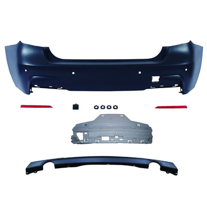 Heckstoßstange Sport mit Diffusor passend für BMW 3er (F30) Limousine 2011-2018