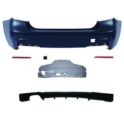Heckstoßstange Sport mit Diffusor passend für BMW 3 (F30) Limousine 2011-2018