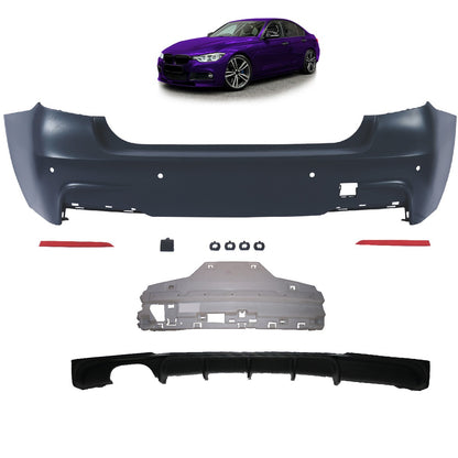 Sportheckstoßstange mit Diffusor passend für BMW 3er (F30) Limousine 2011-2018