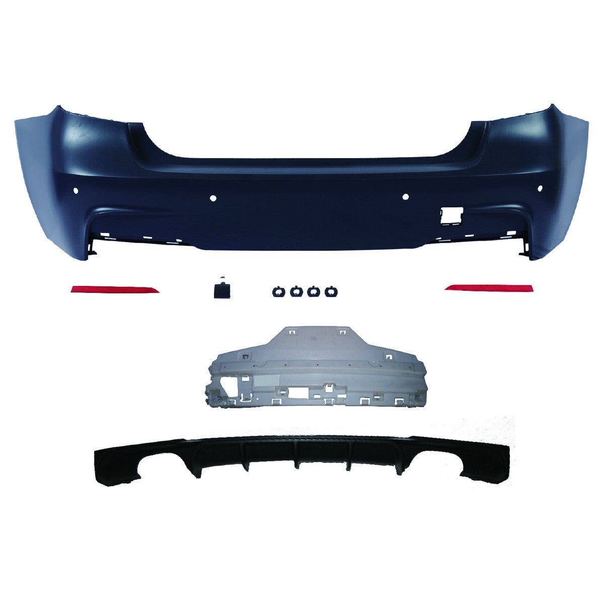 Heckstoßstange mit Diffusor passend für BMW 3er F30 2011-2018