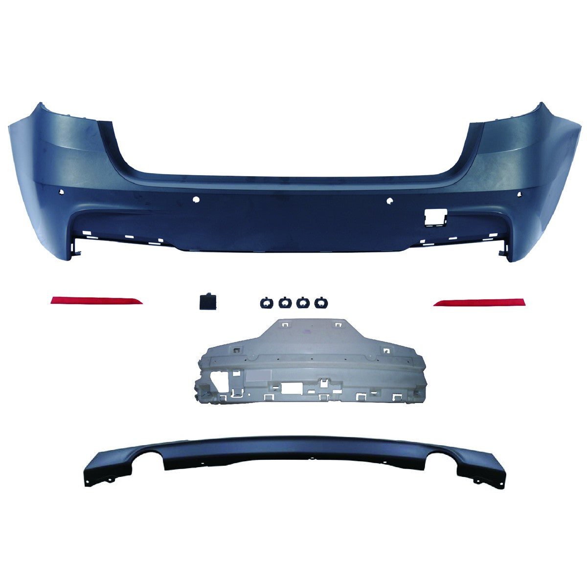 Sportheckstoßstange mit Diffusor passend für BMW 3er (F31) Touring 2011-2018