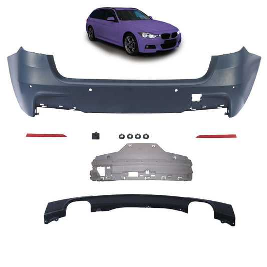 Heckstoßstange mit Diffusor (-OO--OO-) passend für BMW 3er F31 2011-2018
