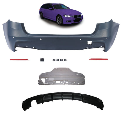 Heckstoßstange mit Diffusor passend für BMW 3er F31 Touring 2011-2018
