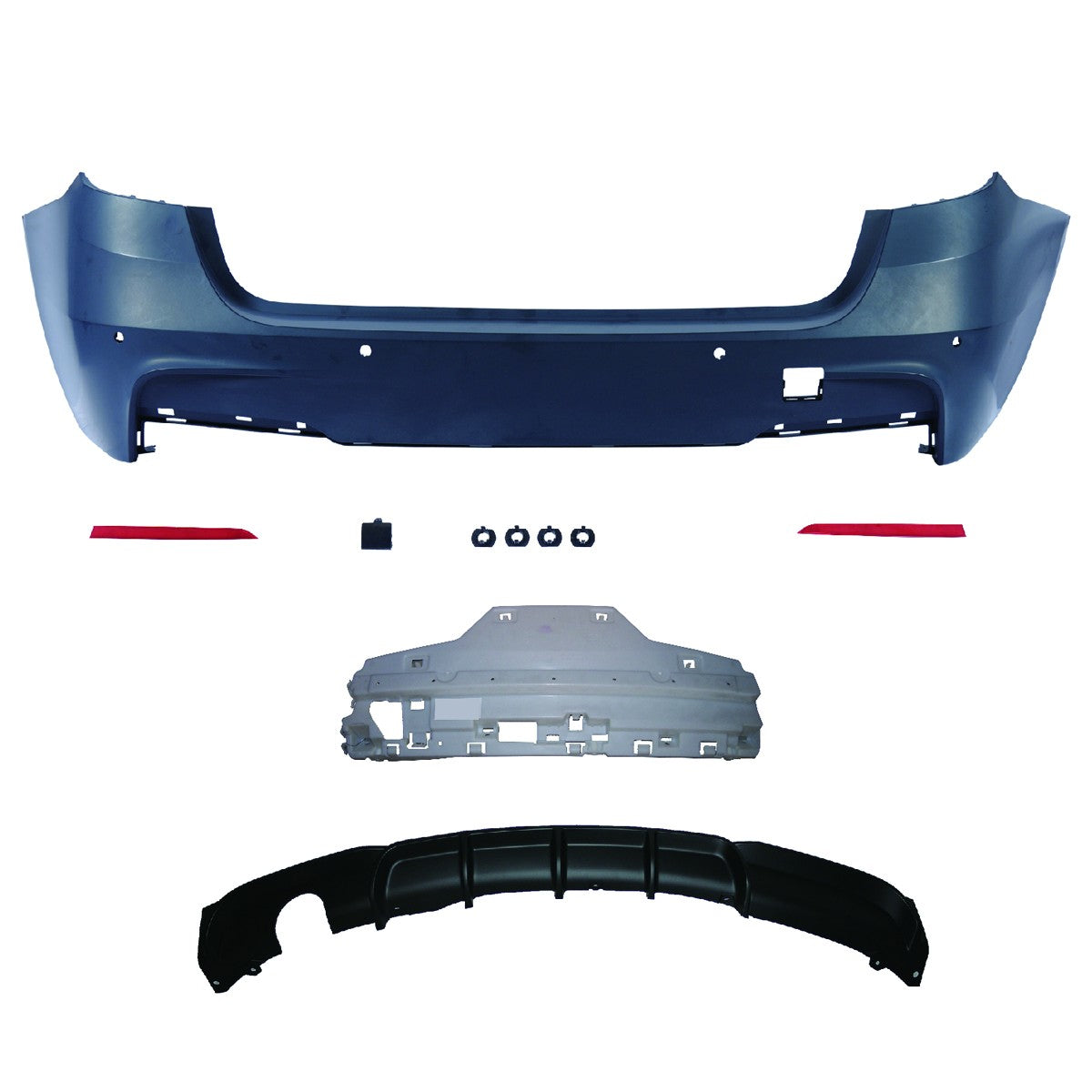 Heckstoßstange mit Diffusor passend für BMW 3er F31 Touring 2011-2018