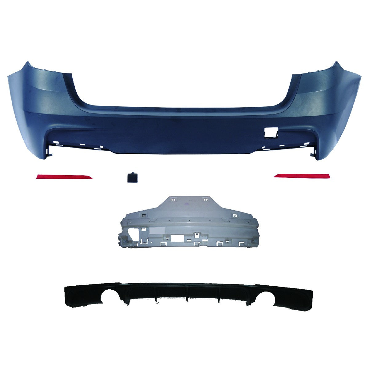 Sportheckstoßstange mit Diffusor passend für BMW 3er (F31) Touring 2011-2018