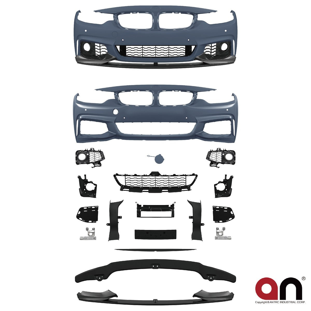 Frontstoßstange mit Spoiler passend für BMW 4er F32 F33 F36 2013-2021
