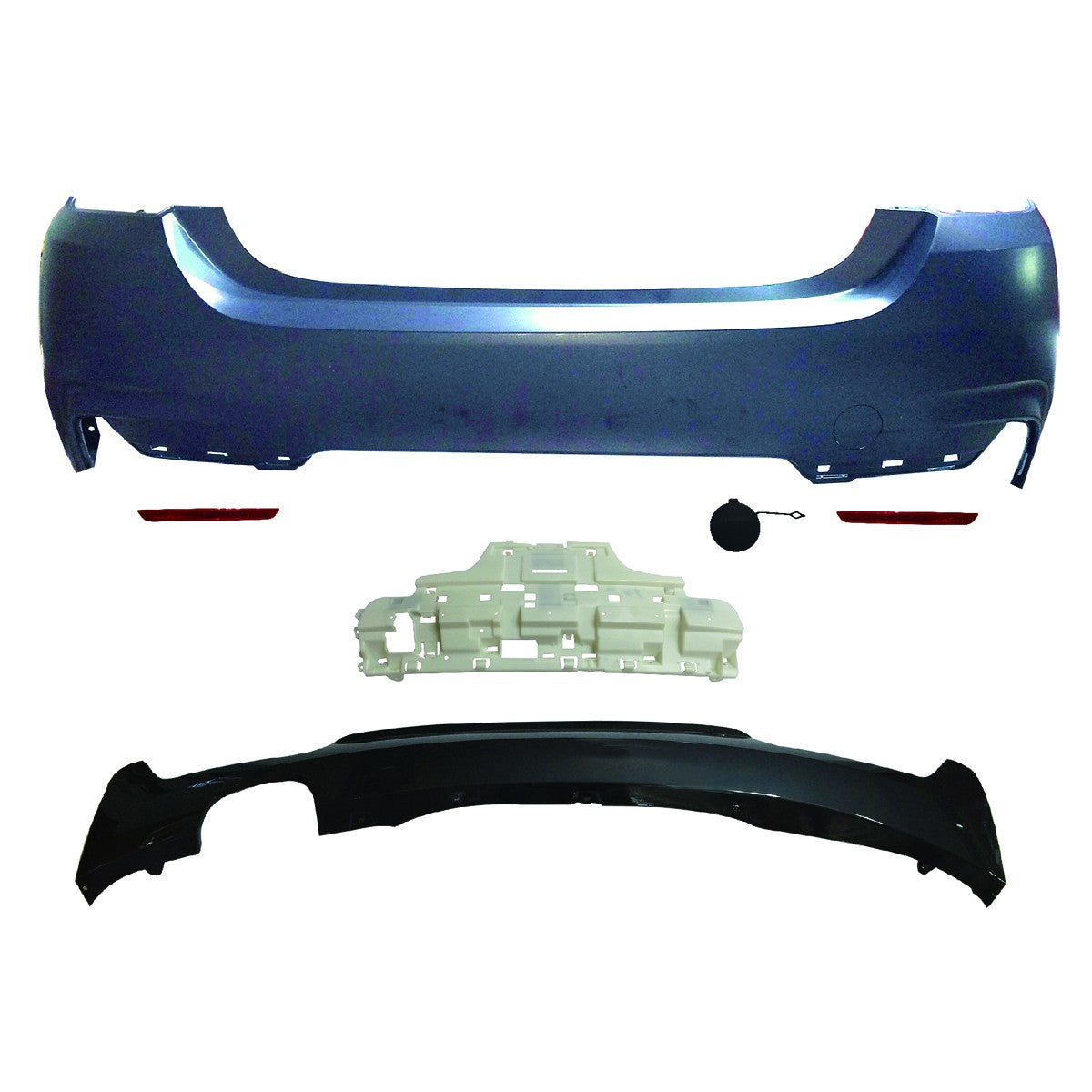 Sport-Heckstoßstange mit Diffusor passend für BMW 4er F32 F33 2013-2020
