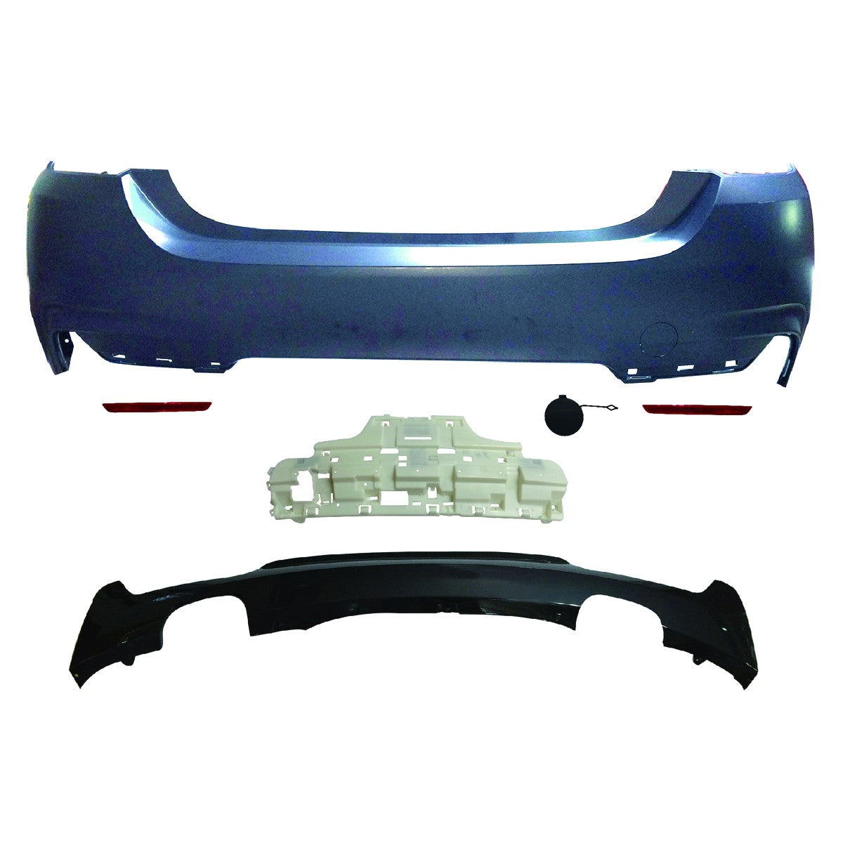 Sport-Heckstoßstange mit Diffusor passend für BMW 4er F32 F33 2013-2020