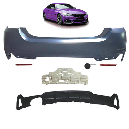Sportheckstoßstange mit Diffusor passend für BMW 4er F32 F33 2013-2020
